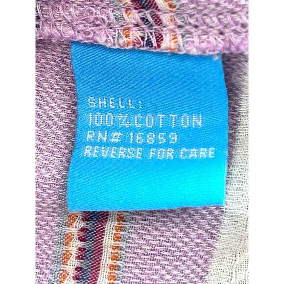 J.MCLAUGHLIN~ Women’s Button-Up Striped Shirt ~S~Cotton Pink/Orange Long Sleeve - Picture 5 of 9